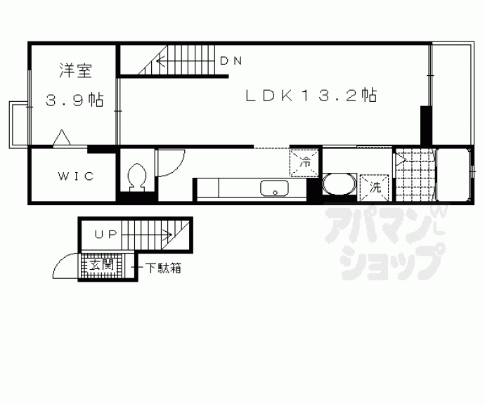 【キャトル・セゾン IWATA】間取