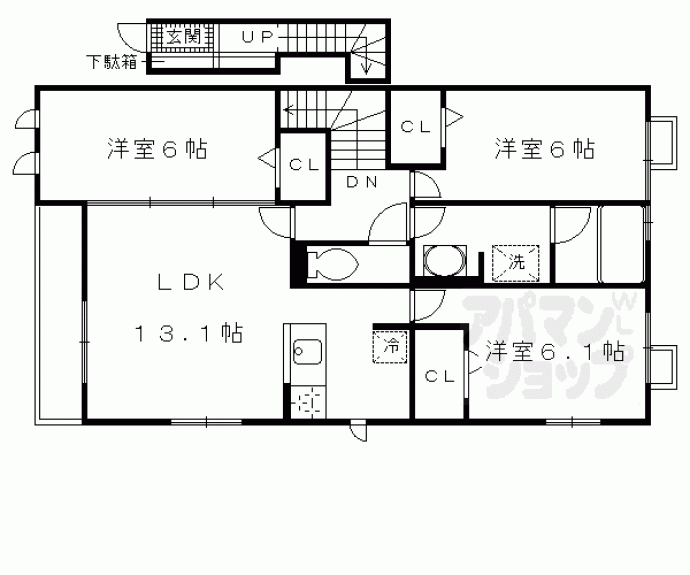 【ヴェルデ桃山御陵】間取