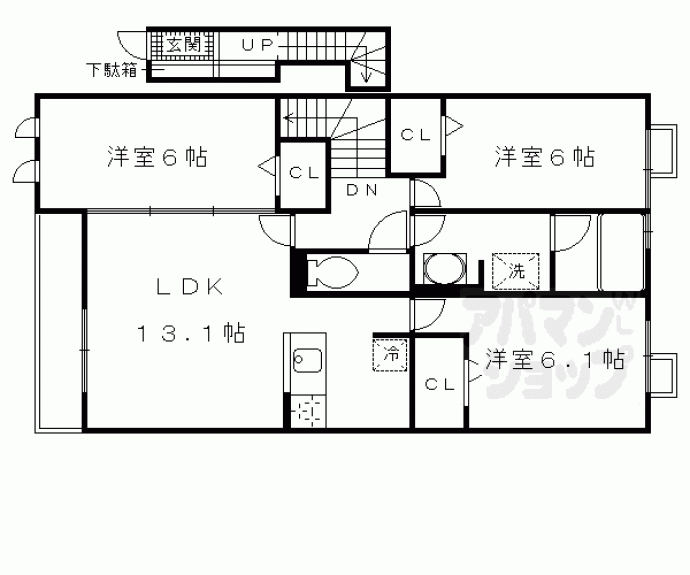 【ヴェルデ桃山御陵】間取