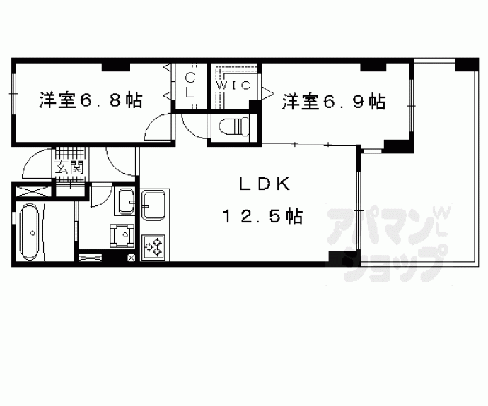 【エバー・グリーン・宇治】間取