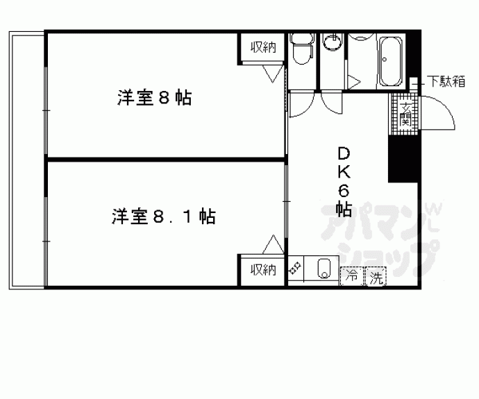 【Ｋ’ｓメゾンＦＯＸ】間取
