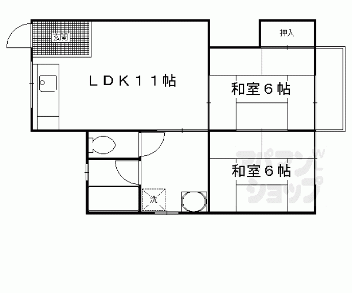 【中辻ハイツ】間取