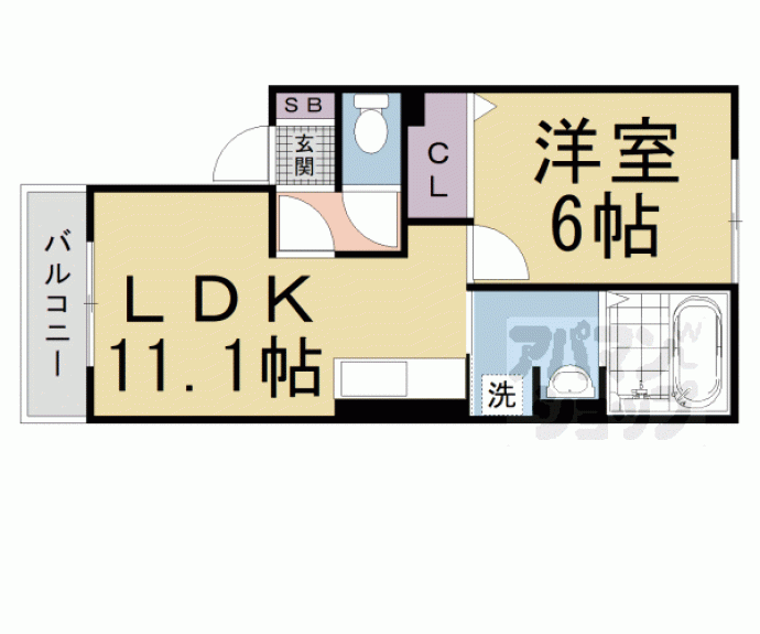 【Ｄ－ｒｏｏｍ白鳳】間取