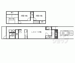 【淀川顔町４８３貸家】