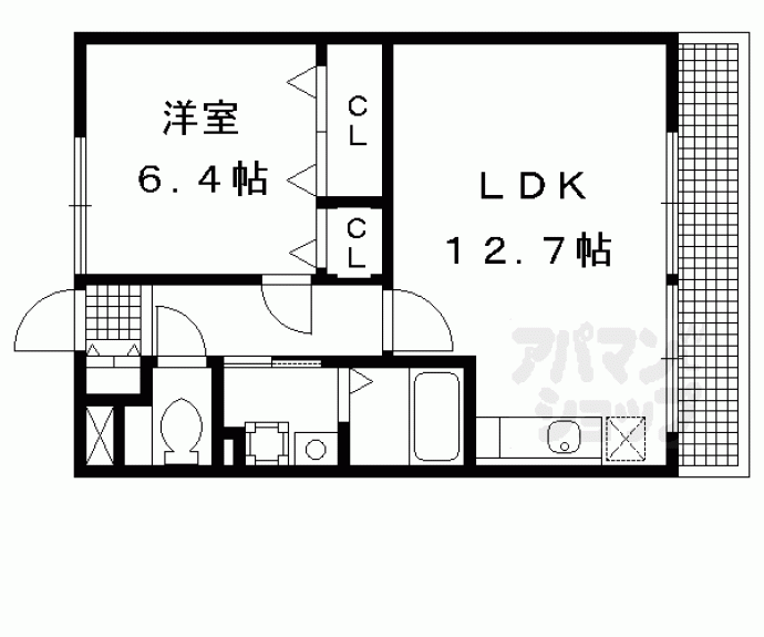 【グランデＹＡＢＵＲＩⅡ】間取