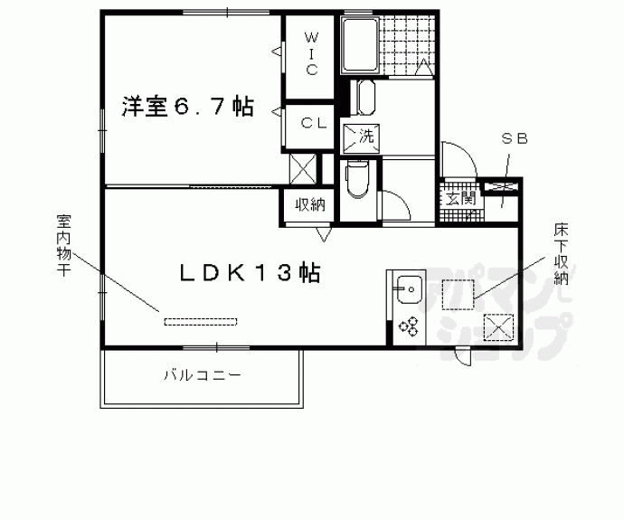 【セジュールレセンテ宇治池森】間取