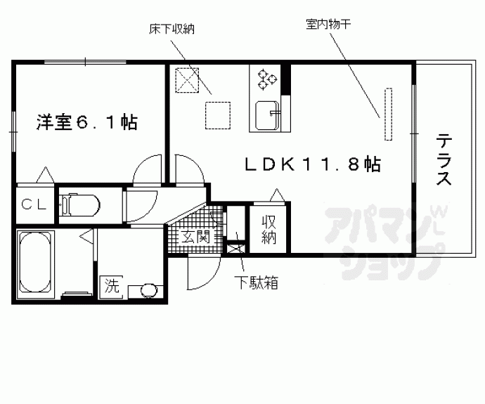 【ラフィーネ木幡】間取