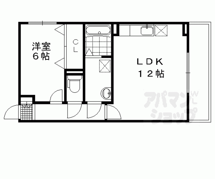 【ロゼ・クリスタⅡ】間取