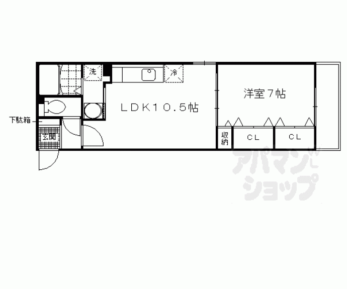 【エスポワール京都南】間取