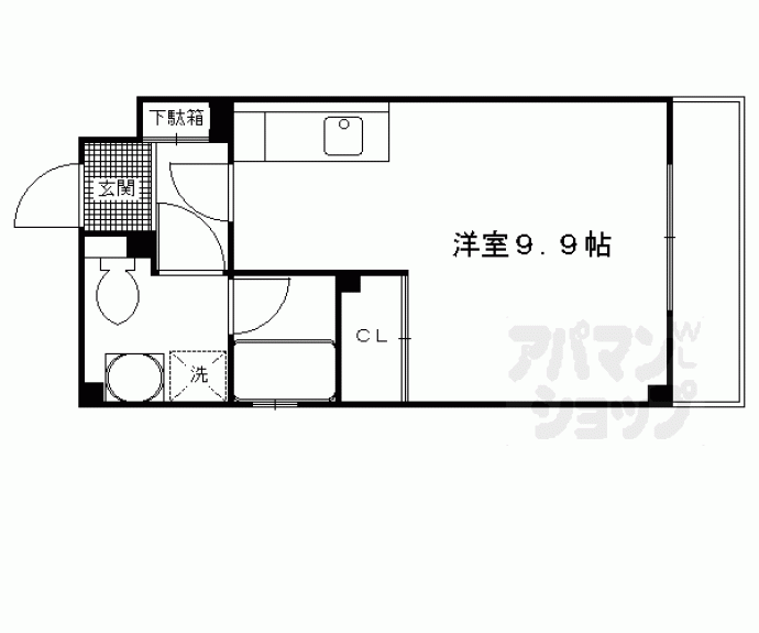 【エバー・グリーン六地蔵駅前】間取