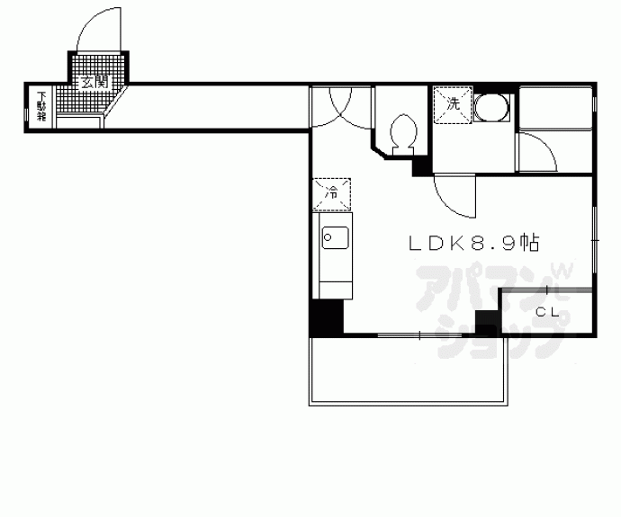 【エバー・グリーン六地蔵駅前】間取