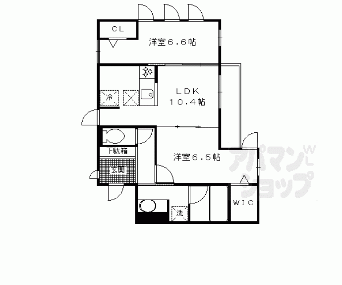 【エーデルハイム東香園Ⅱ番館】間取