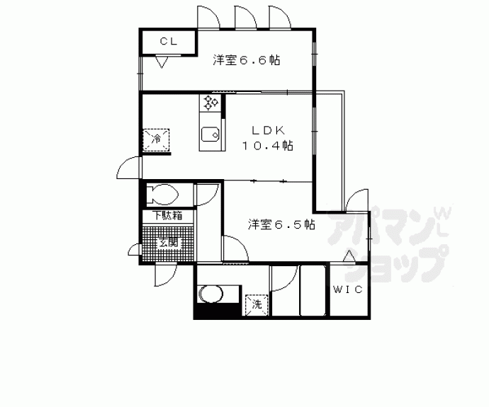 【エーデルハイム東香園Ⅱ番館】間取