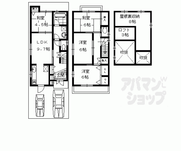 【両替町貸家】間取