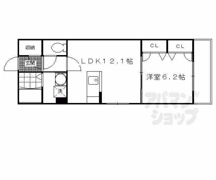 【エルステ巨椋】間取