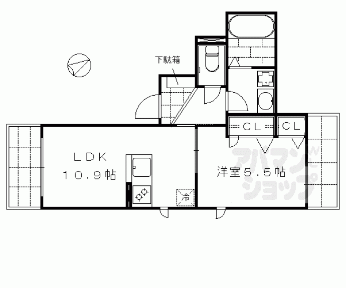 【ロータス東山】間取
