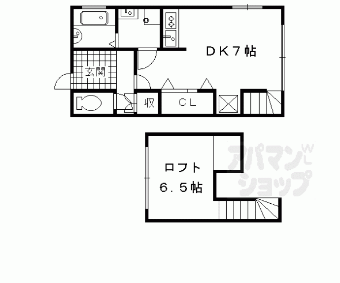 【梅宮町貸家】間取