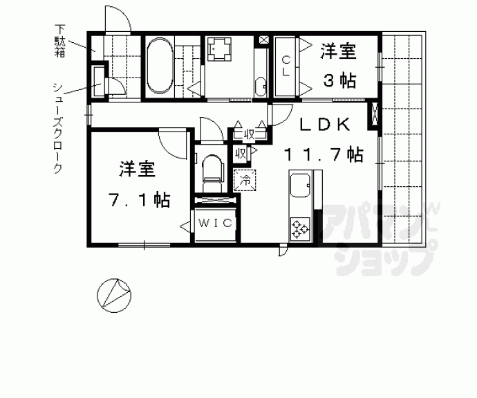 【シャルマンコート　アン】間取