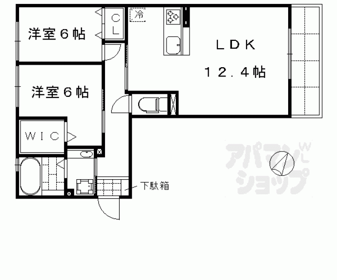 【シャルマンコート　ドゥ】間取