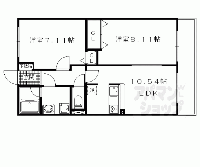 【ファミールコート辻脇】間取