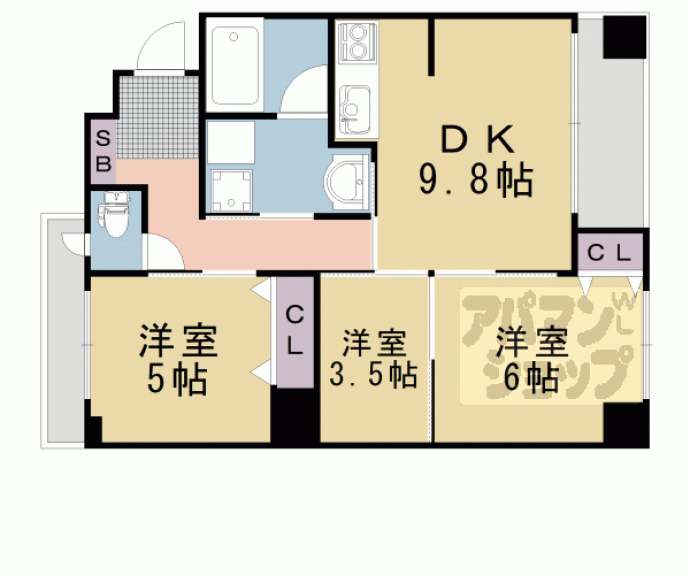 【LATTICE HIGASHINO】間取