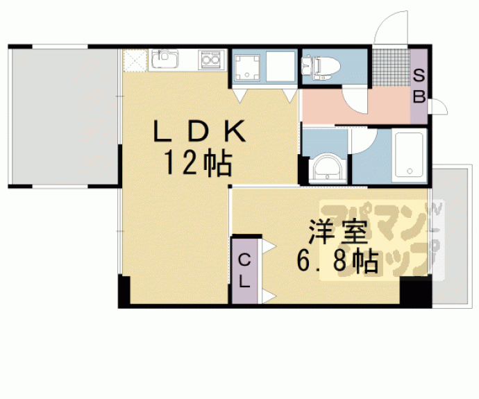 【LATTICE HIGASHINO】間取