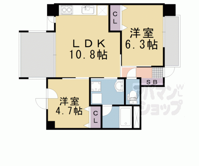 【LATTICE HIGASHINO】間取