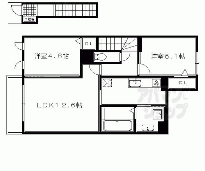 【カーサフェリーチェⅡ】間取