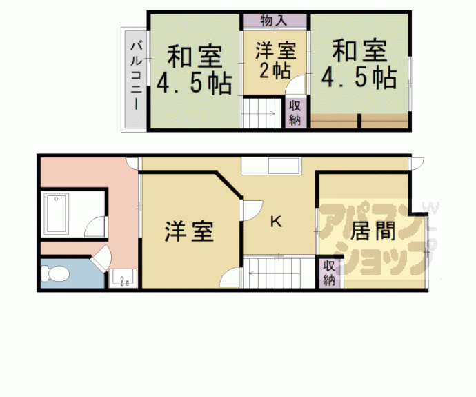 【東山区森下町住宅】間取