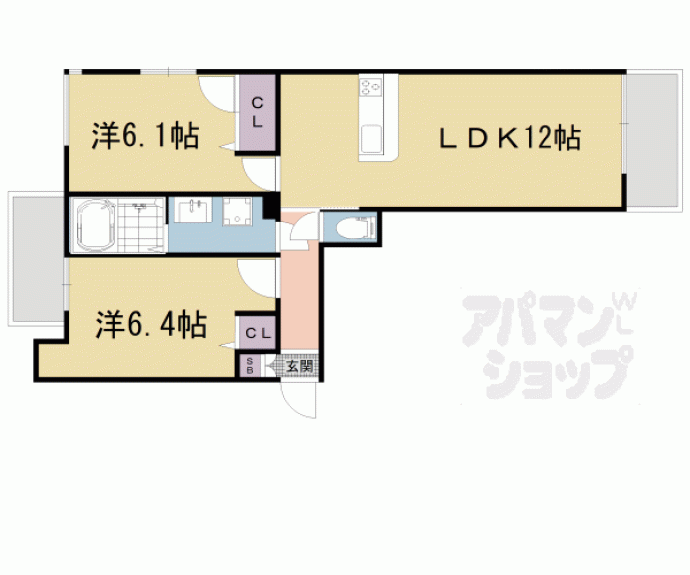 【ＶＩＬＬＡ　ＥＡＳＴ】間取