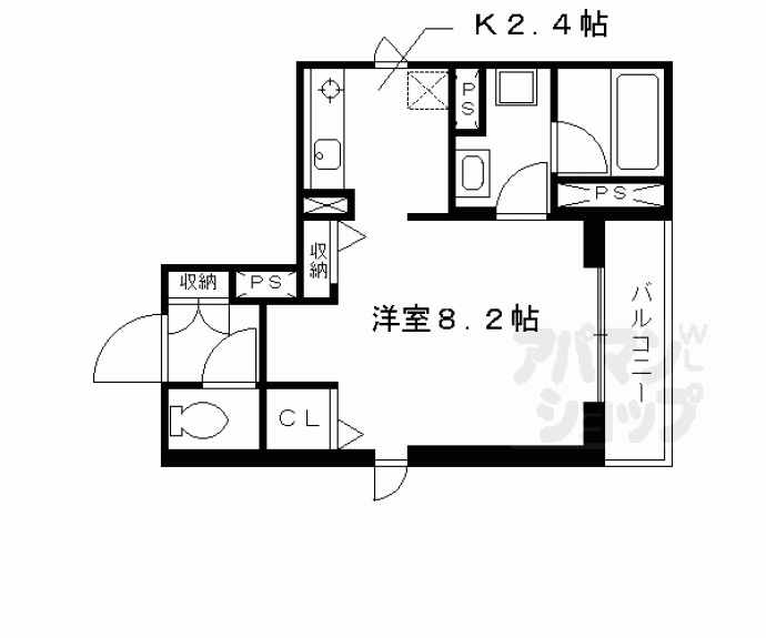 【シャーメゾンろくはら】間取