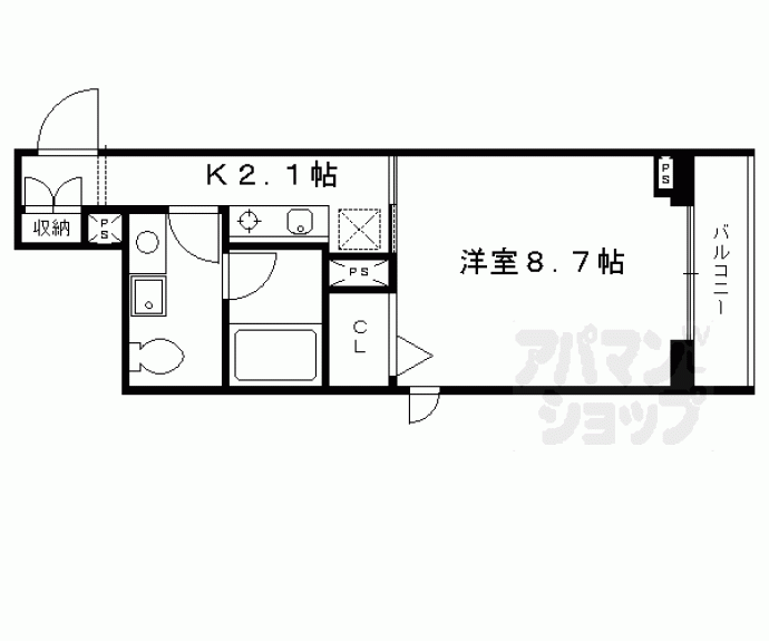 【シャーメゾンろくはら】間取