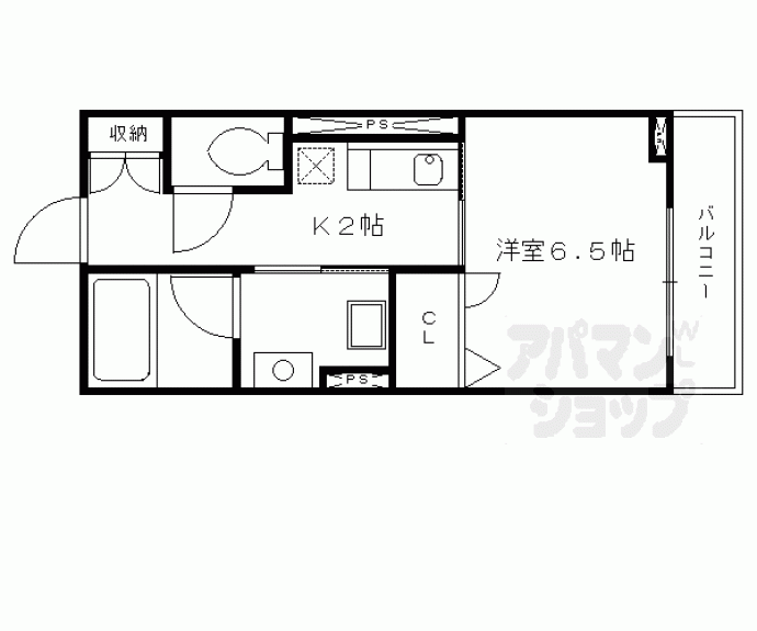 【シャーメゾンろくはら】間取