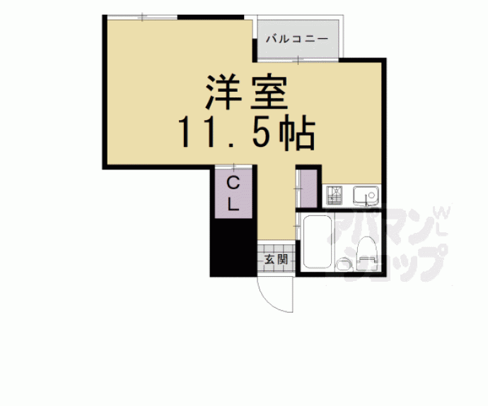 【祇園ＺＥＮ　ＢＵＩＬＤＩＮＧ】間取