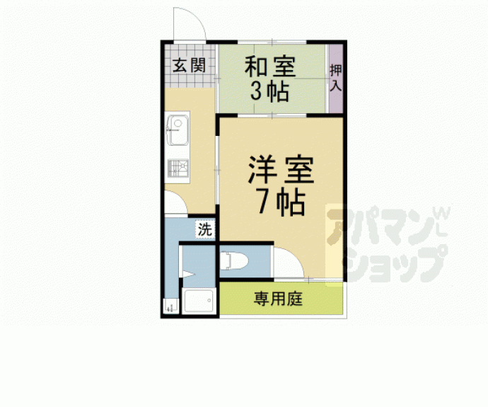 【東山区松原町貸家276-2】間取