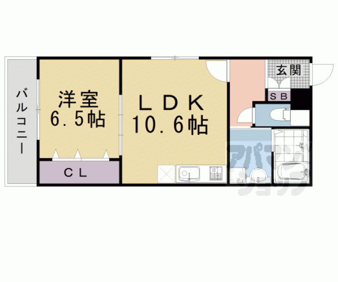 【GARBO五条大橋】間取