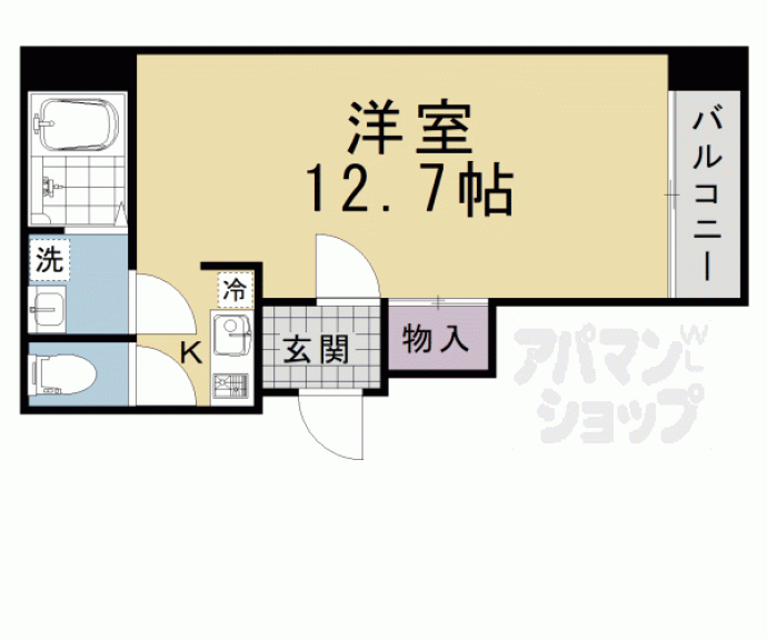 【ＧＡＲＮＥＴ　ＲＥＳＩＤＥＮＣＥ　七条河原町】間取