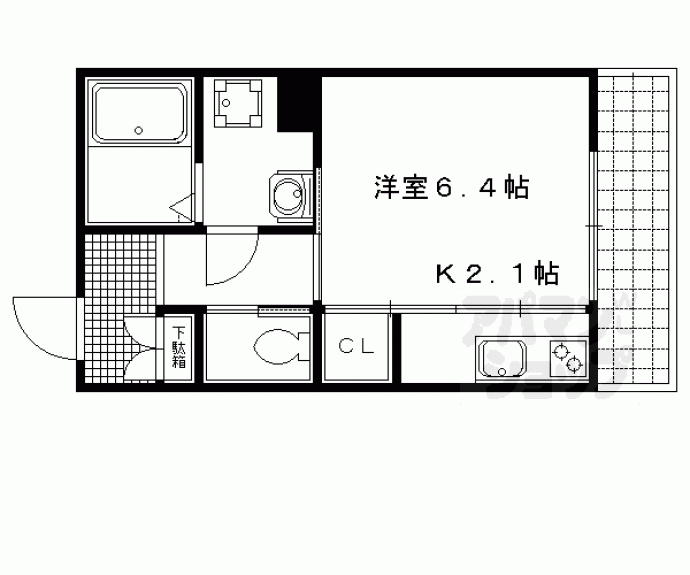 【ラ・ヴィルト御所ノ内】間取