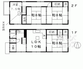 【左馬寮町貸家】