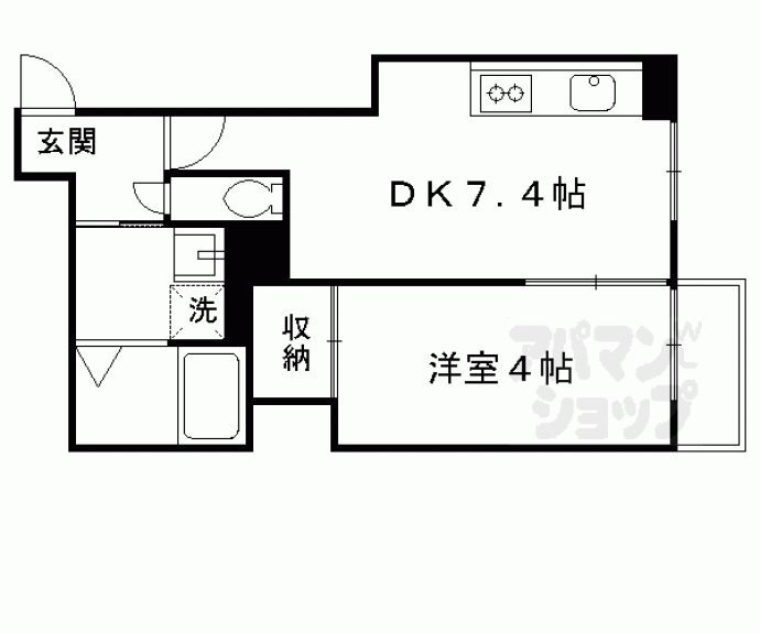 【プログレーッソ西ノ京】間取