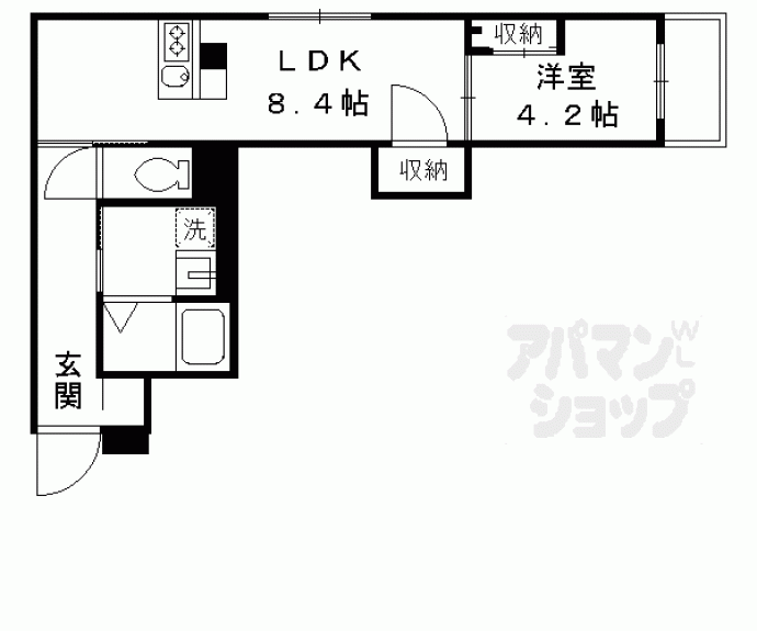 【プログレーッソ西ノ京】間取