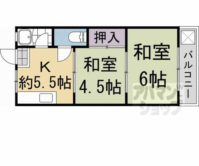 【むつみハイツ】間取