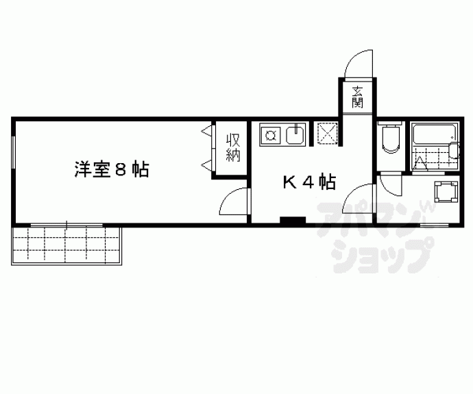【二条駅南】間取