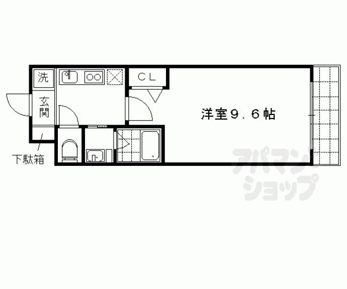 【ＡＲＴＩＳＴＡ円町ドゥーエ】間取
