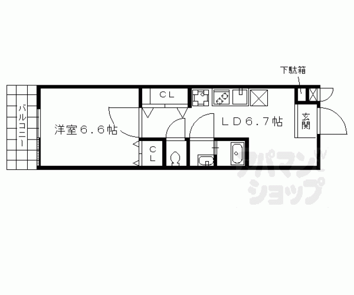 【グレース西ノ京】間取