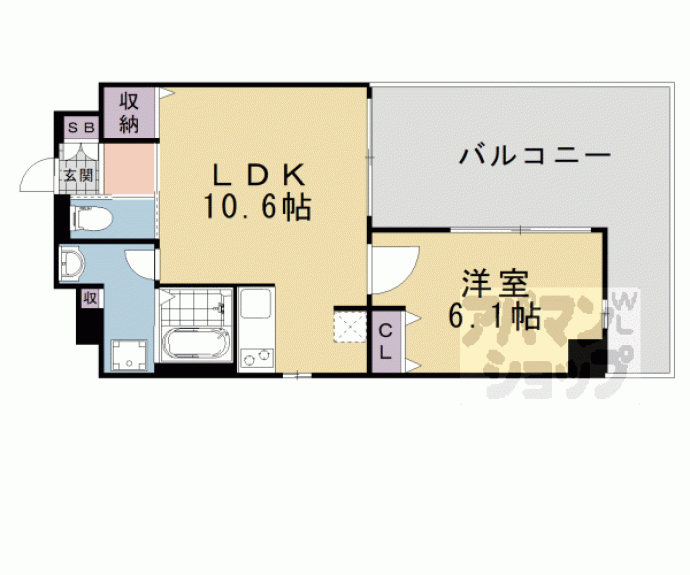 【サンクチュアリ御池御前】間取