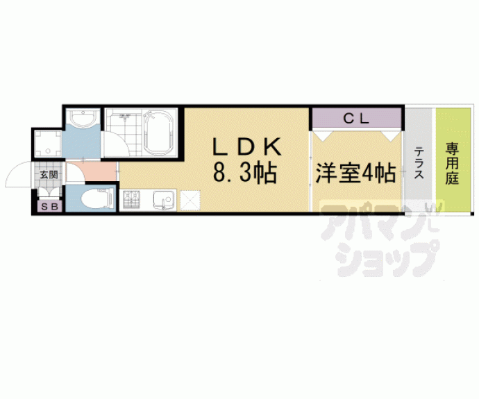 【べラジオ四条壬生】間取
