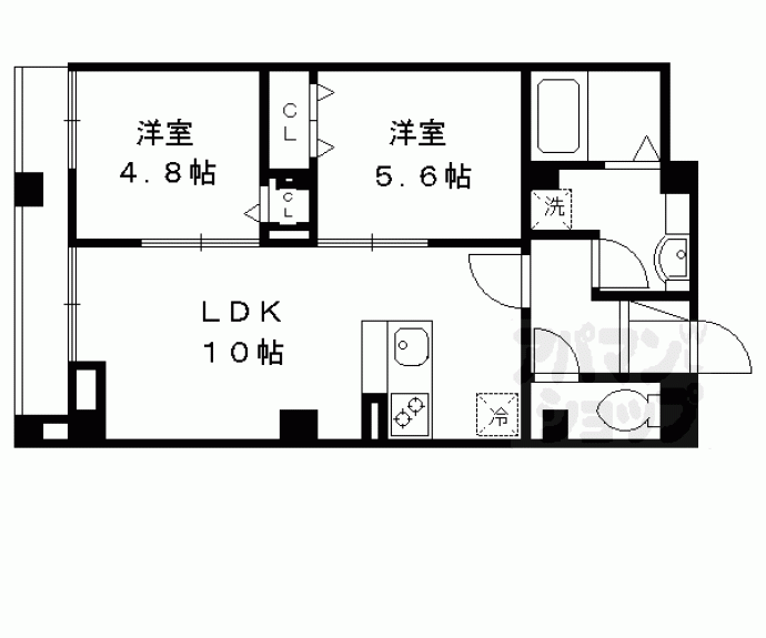 【レジデンス京都洛央】間取