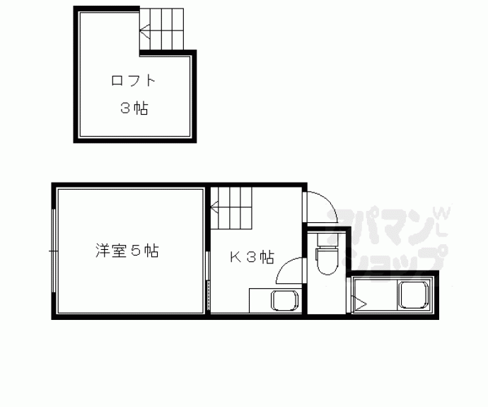 【アスターナ京の袋小路長屋】間取