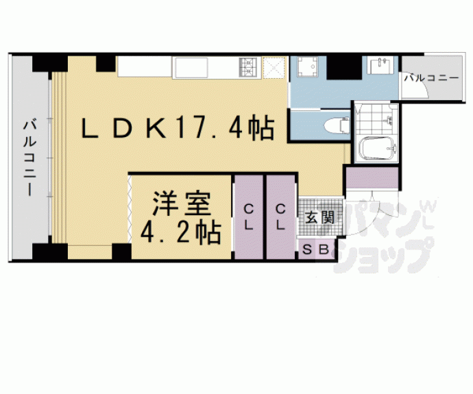 【バウム御幸町御池】間取